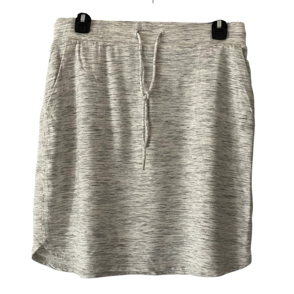 Hilary Radley Heather Gray Casual Skirt with Pockets Jersey Soft Feel Women Sz M - Picture 1 of 5